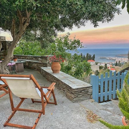 The Walnut Tree - Cycladic Getaway With Sea Views By Explore Andros Lámira 외부 사진