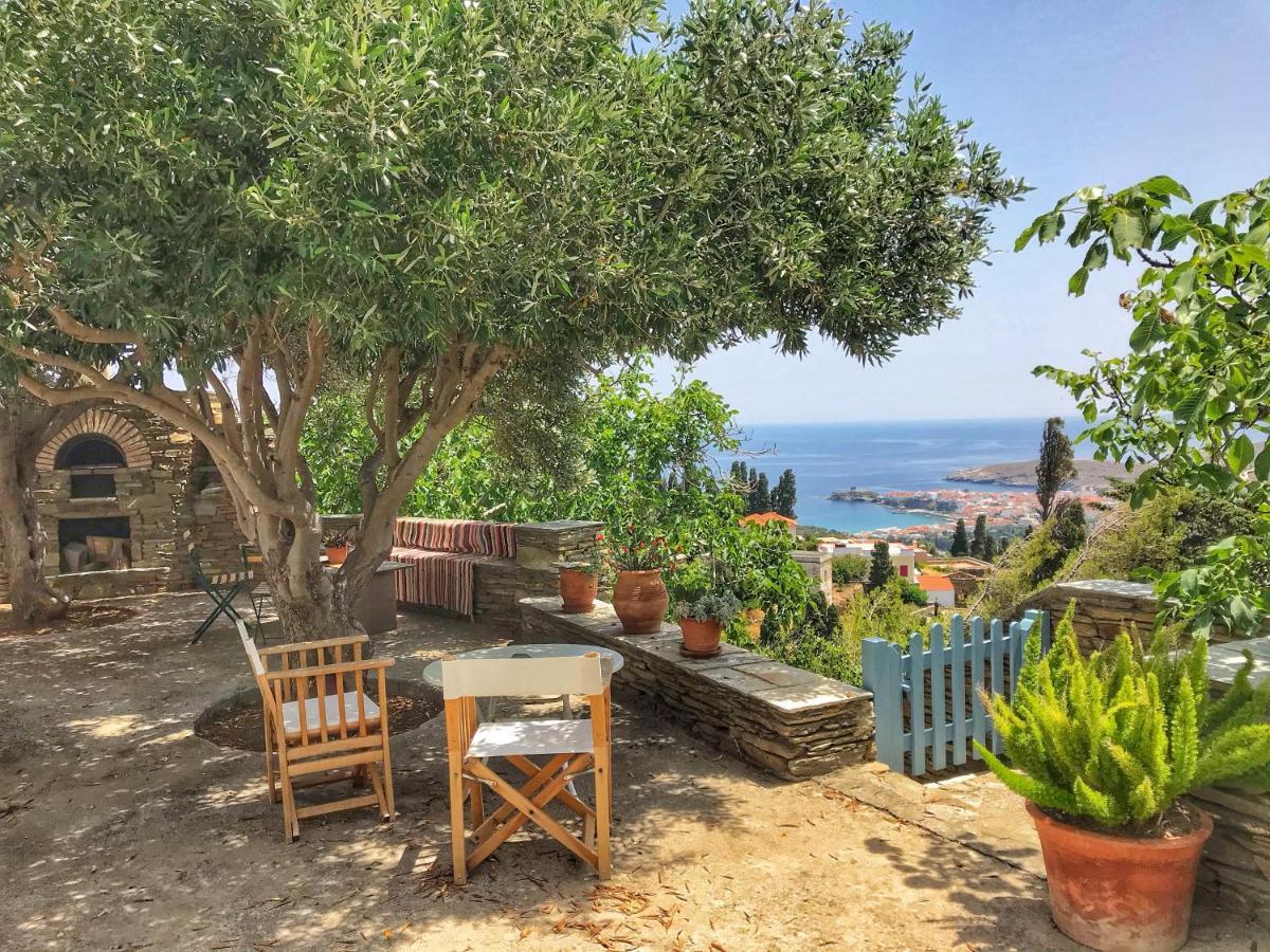 The Walnut Tree - Cycladic Getaway With Sea Views By Explore Andros Lámira 외부 사진